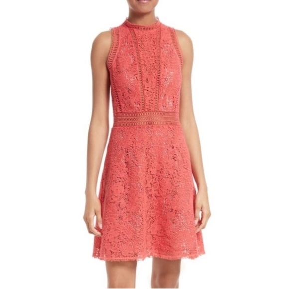 Rebecca Taylor Arella Lace Mini Dress - Picture 1 of 9